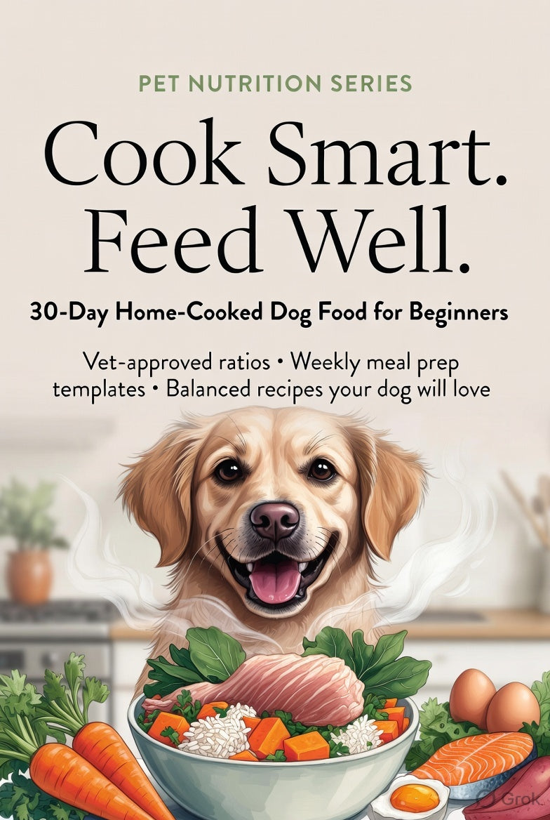 Cook Smart. Feed Well. — 30-Day Home-Cooked Dog Food for Beginners